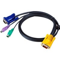 4710423771215 - ATEN KVM Anschlusskabel [1x SPHD-15-Stecker - 2x PS 2-Stecker VGA-Stecker] 180 m Schwarz