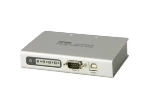 4710423773110 - ATEN UC2324-AT 4 Port Seriell-Hub mit Konverter für USB- auf Seriell RS-232 Weiß