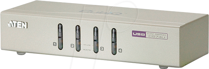 4710423773448 - ATEN CS74U-AT 4 Port KVM-Umschalter VGA USB 2048 x 1152 Pixel