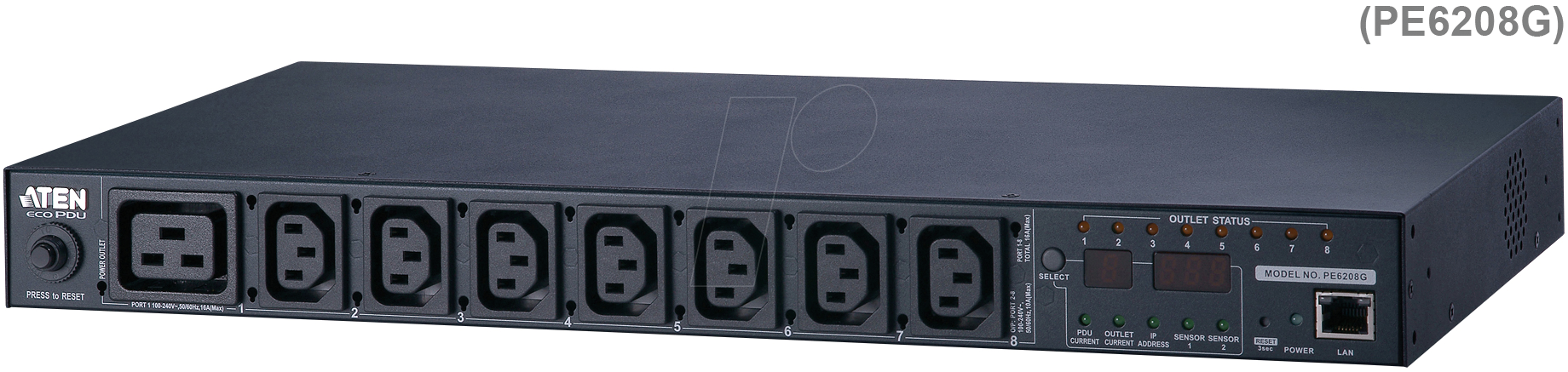 4710423777651 - ATEN PE6208G - PDU 7 x IEC C13 1x IEC C19