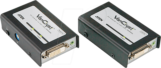 4710423777736 - ATEN VanCryst VE600A DVI Extender with Audio - Erweiterung für Video Audio - bis zu 60 m - für P N VE602-AT-E