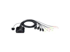 4710469340468 - ATEN CS22H - KVM- Audio- USB-Switch - 2 x KVM Audio USB - 1 lokaler Benutzer - Desktop - für VanCryst VS182B VS184B