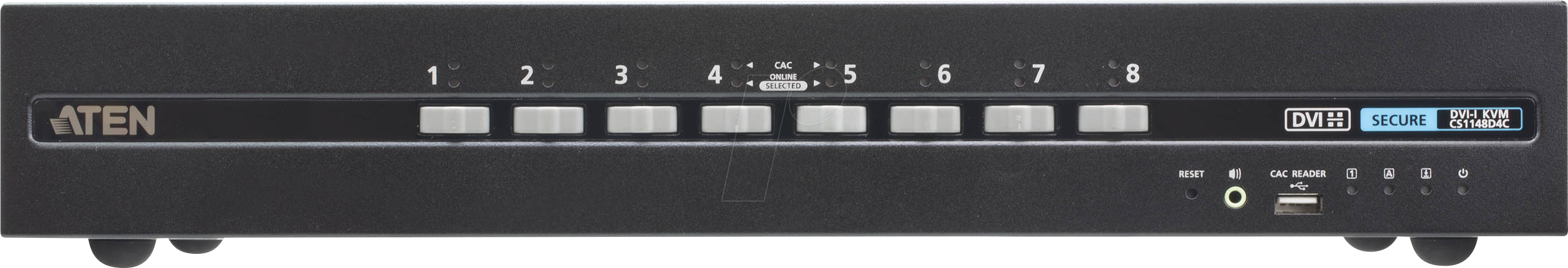 4710469341939 - ATEN CS1148D4C - 8-Port Secure KVM Switch CAC DVI