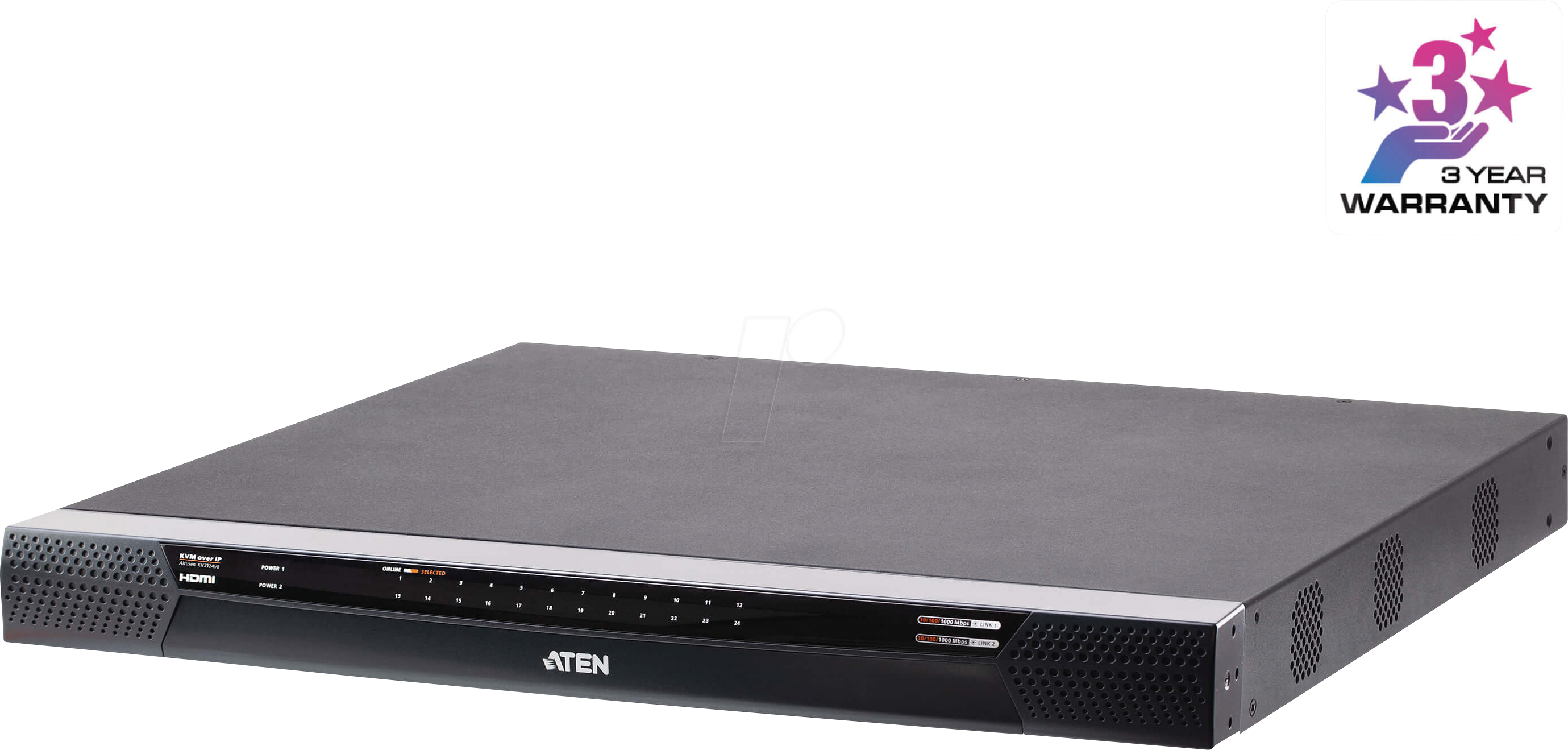 4710469342264 - ATEN KN2124VB - 24-Port KVM Over IP Switch DVI USB