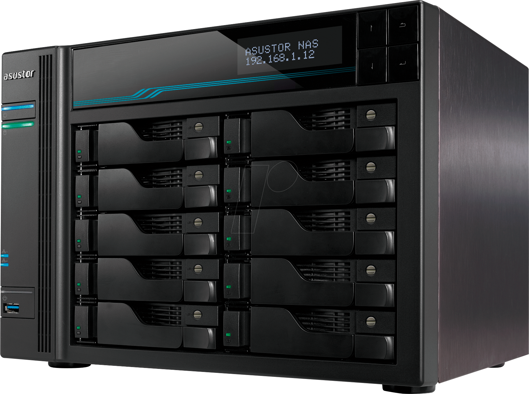 4710474831227 - AS6510T Lockerstor 10 NAS-Server Intel Atom C3538 Quad Core-Prozessor 8GB DDR4 10 x 35 SATA