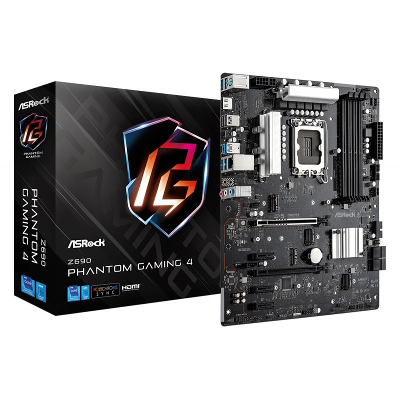 4710483935923 - Z690 PHANTOM GAMING 4 Mainboard Sockel (PC) Intel® 1700 Formfaktor (Details) ATX Mainboard-Chipsatz Intel® Z690