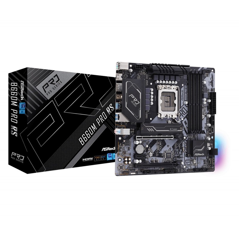 4710483936524 - B660M Pro RS Mainboard Sockel (PC) Intel® 1700 Formfaktor (Details) Micro-ATX Mainboard-Chipsatz Intel® B660
