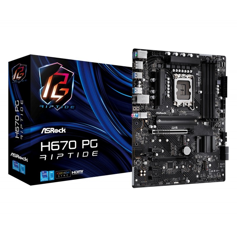 4710483936548 - H670 PG Riptide Mainboard Sockel (PC) Intel® 1700 Formfaktor (Details) ATX Mainboard-Chipsatz Intel® H670