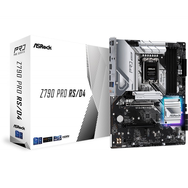 4710483940880 - Z790 Pro RS D4 Mainboard Sockel (PC) Intel® 1700 Formfaktor (Details) ATX Mainboard-Chipsatz Intel® Z790