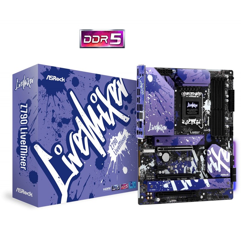 4710483940897 - Z790 LiveMixer Mainboard Sockel (PC) Intel® 1700 Formfaktor (Details) ATX Mainboard-Chipsatz Intel® Z790