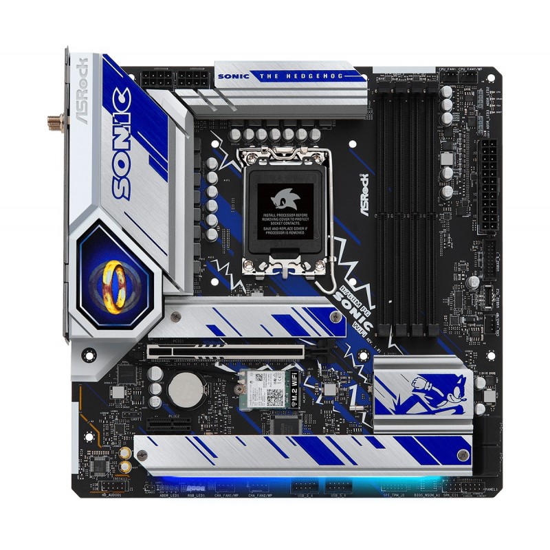 4710483941788 - B760M PG Sonic WiFi - motherboard - micro ATX - LGA1700 Socket - B760 Mainboard - Intel B760 - Intel LGA1700 socket - DDR5 RAM - Micro-ATX