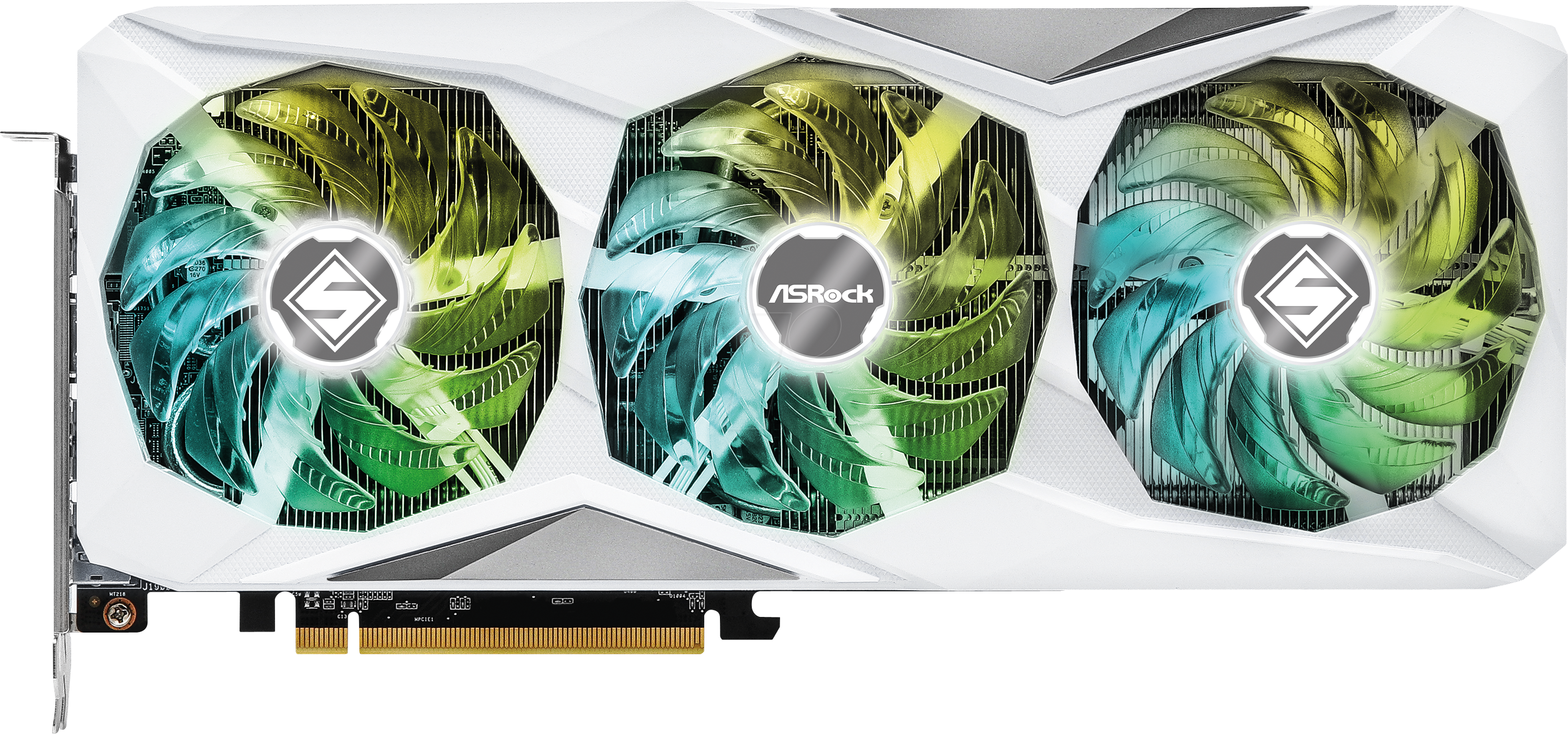 4710483944574 - Grafikkarte AMD Radeon RX 7600 XT Steel Legend OC 16 GB GDDR6-RAM PCIe x16 HDMI® DisplayPort RGB Beleuchtung Übertaktet   Overclocked