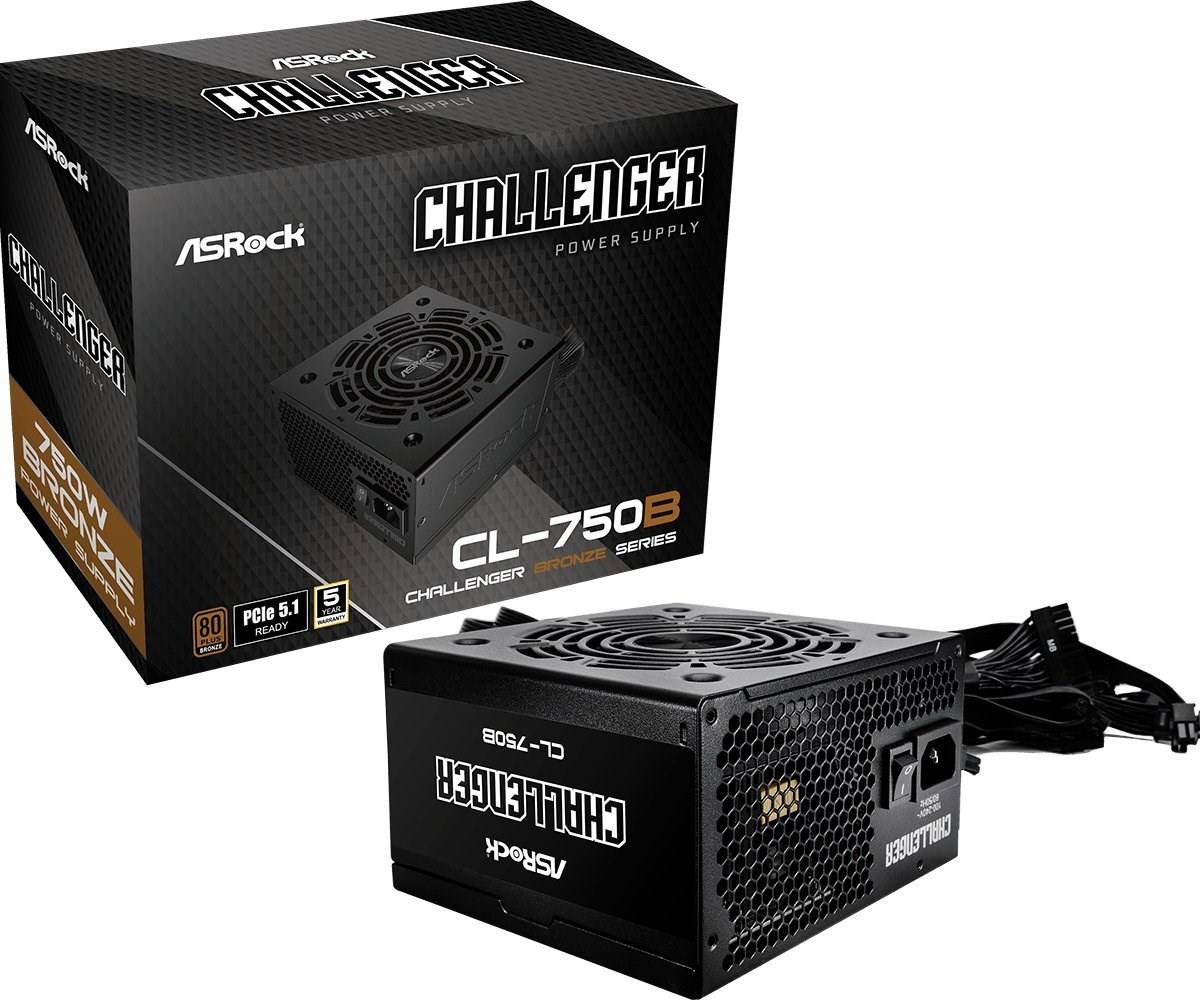 4710483948213 - ASRock Challenger Series CL-750B 750W ATX 80+ Bronze   black retail