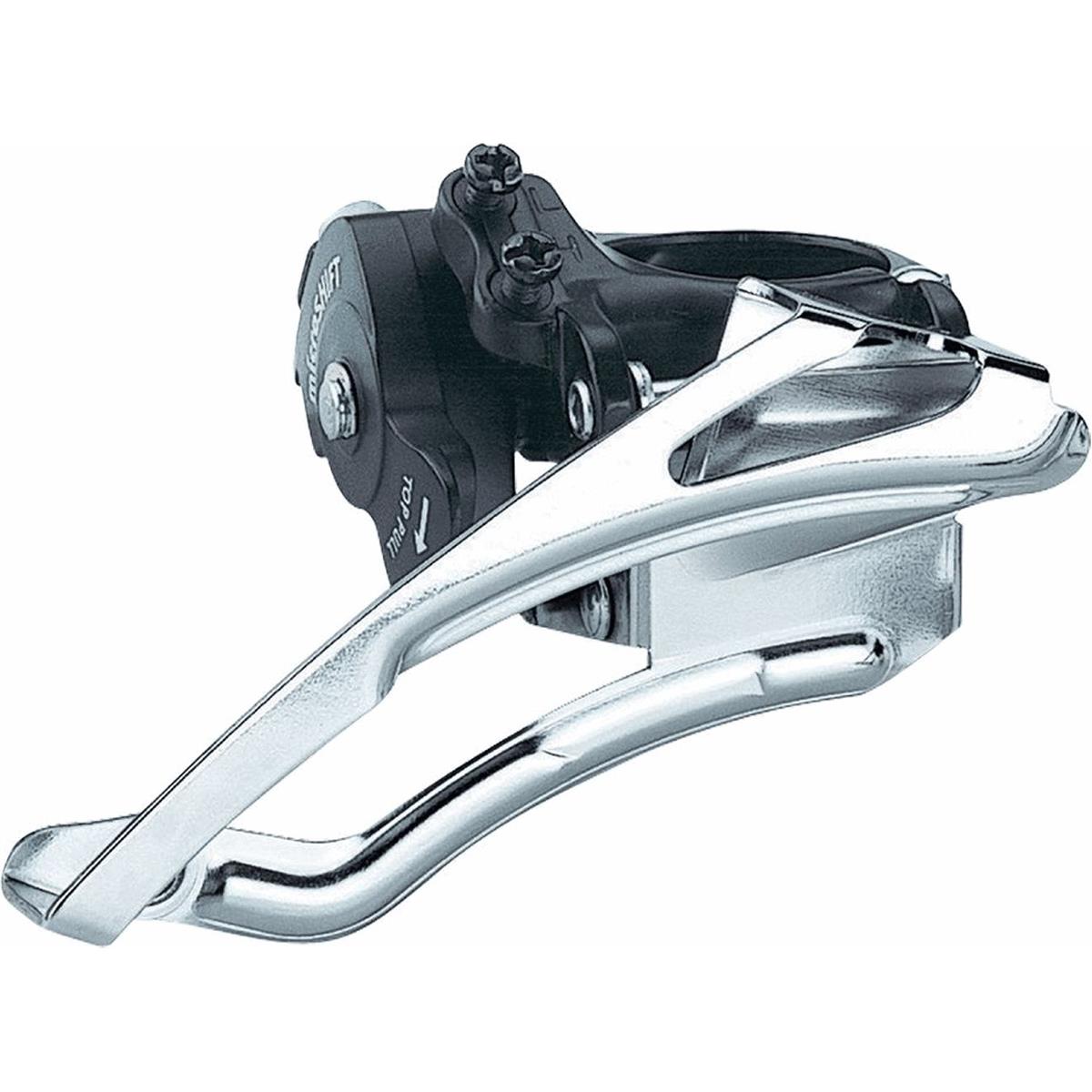 4710495434582 - MTB Umwerfer 3x8V aus Aluminium und Stahl Shimano und microSHIFT kompatibel schwarz silber