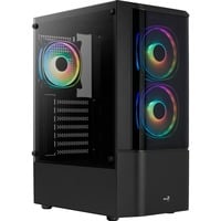 4710562758511 - Aerocool Computergehäuse Quantum Midi Tower ABS SPCC Schwarz