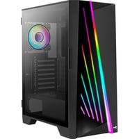 4710562759549 - Aerocool Computergehäuse Mirage Midi Tower ABS + Gehärtetes Glas SPCC Schwarz