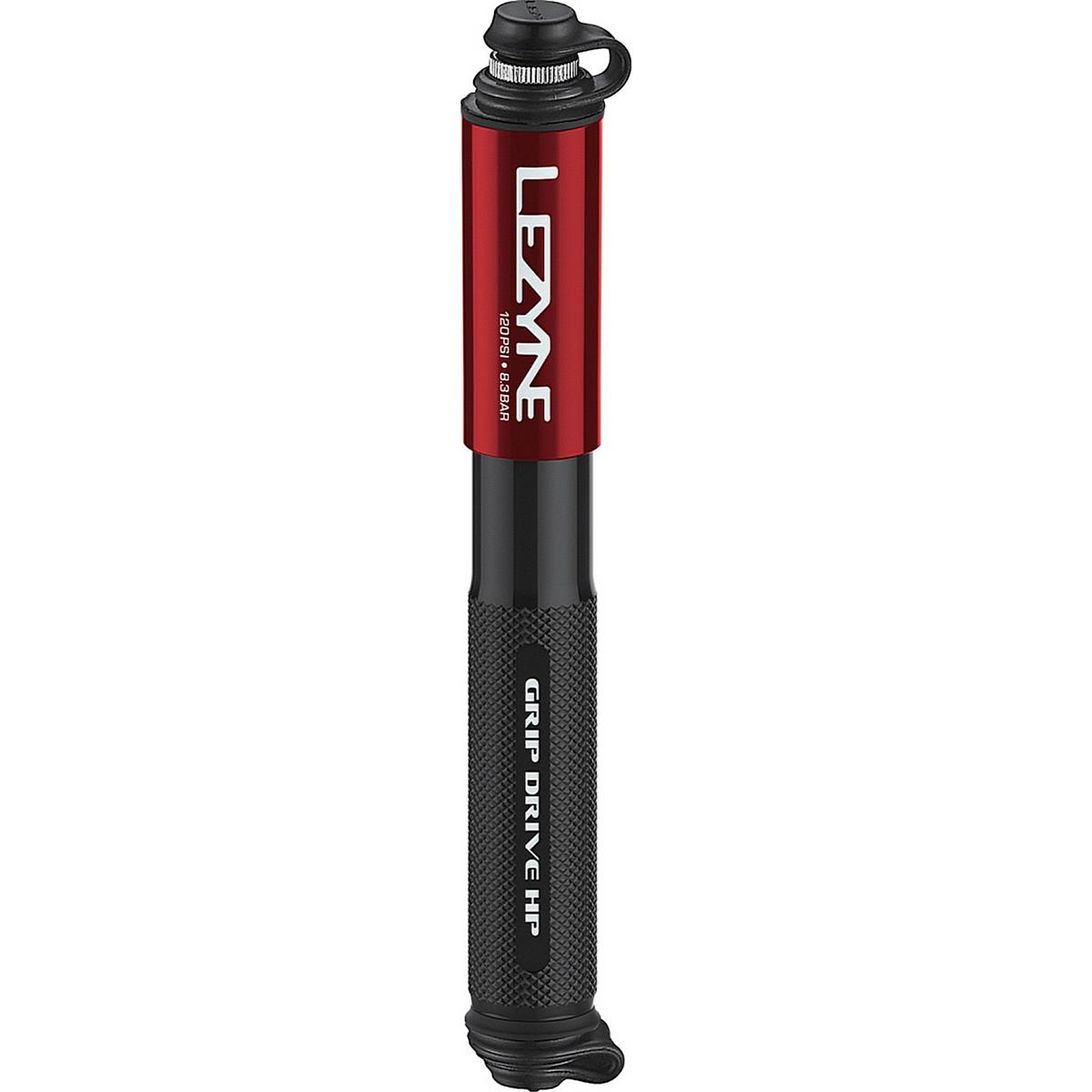 4710582541810 - Lezyne Grip Drive HP Handpumpe Rot Klein - Hochdruck für Fahrrad