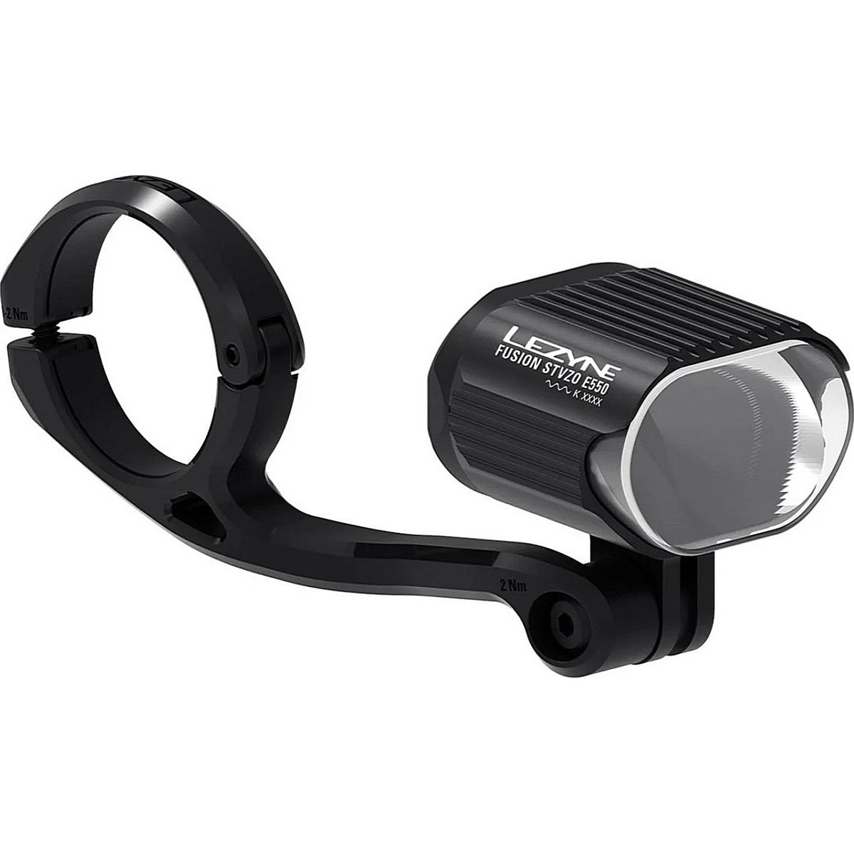 4710582551826 - Lezyne E-Bike Fusion SM STVZO E550 Fahrradlicht Schwarz Weiß 550 Lumen IPX7