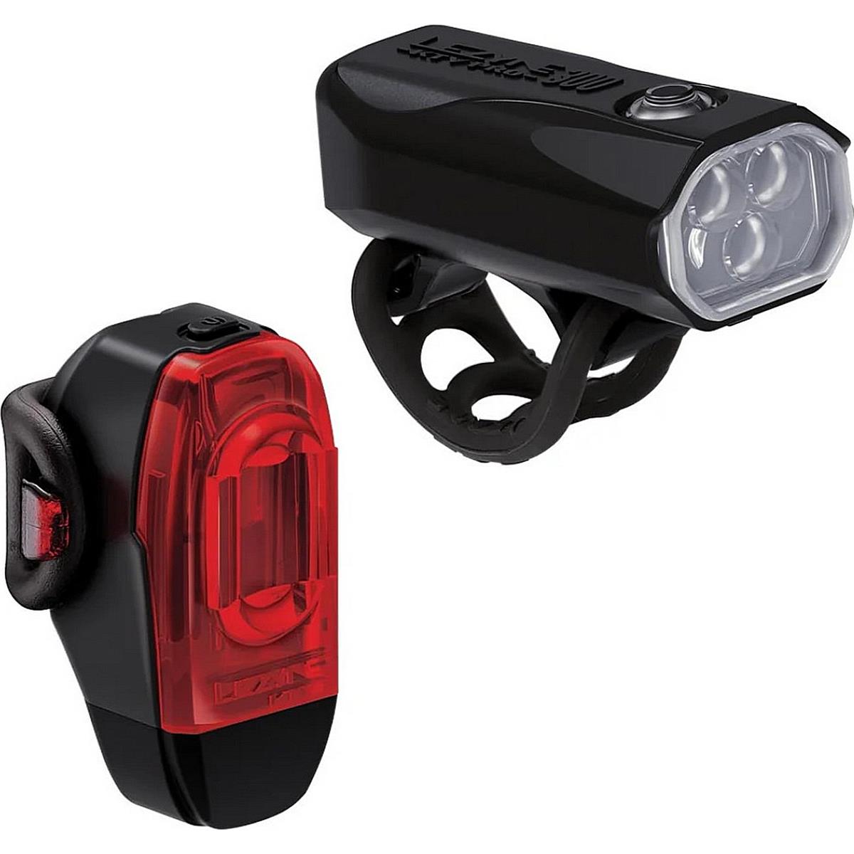 4710582551987 - KTV Drive Pro 300+ Fahrradlicht Set Vorne und Hinten Schwarz - 300 Lumen USB-C