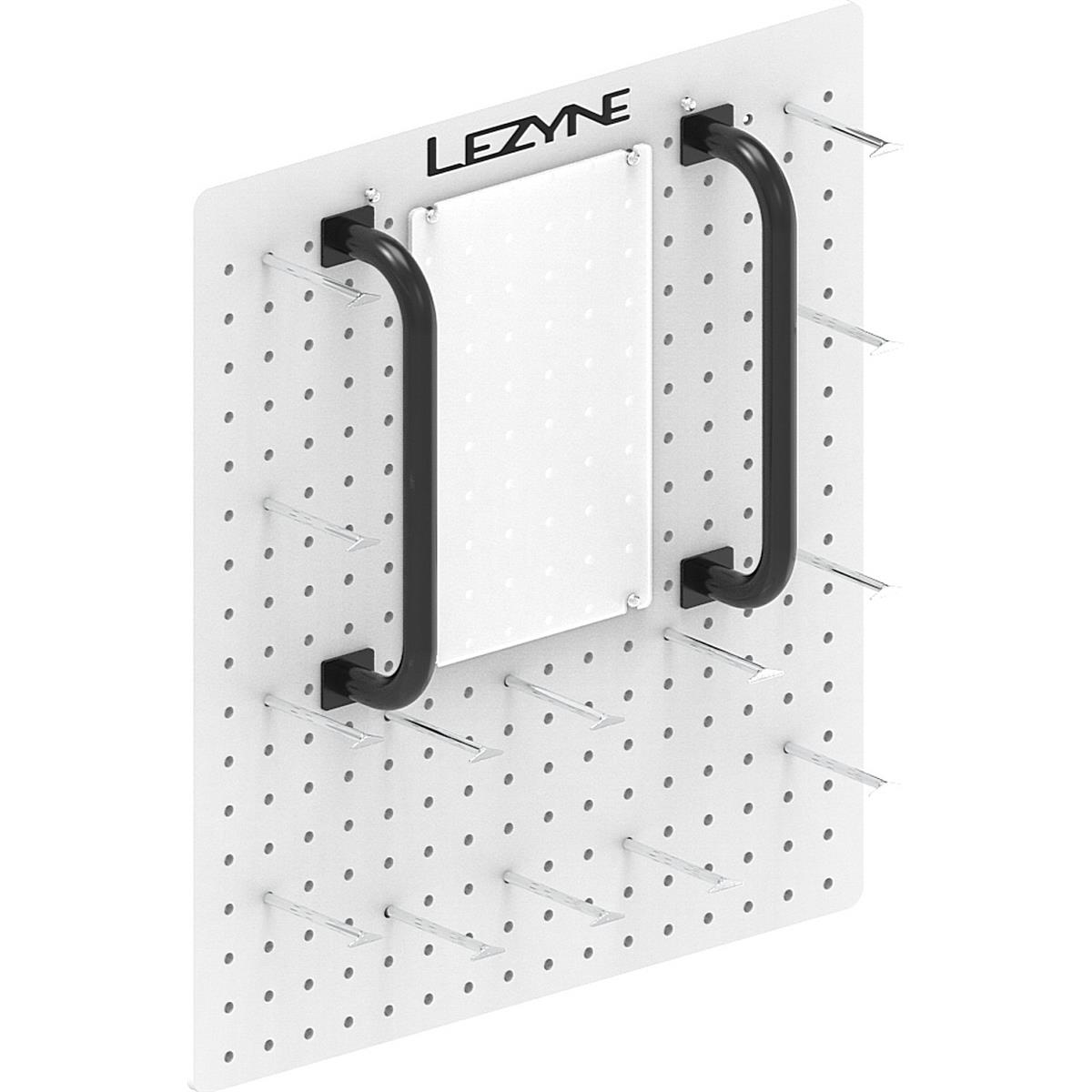 4710582552632 - Lezyne Grand Universal Slat Wall Pop - Universelles Display mit 2 LED-Stangen 24 Haken und Posterhülle