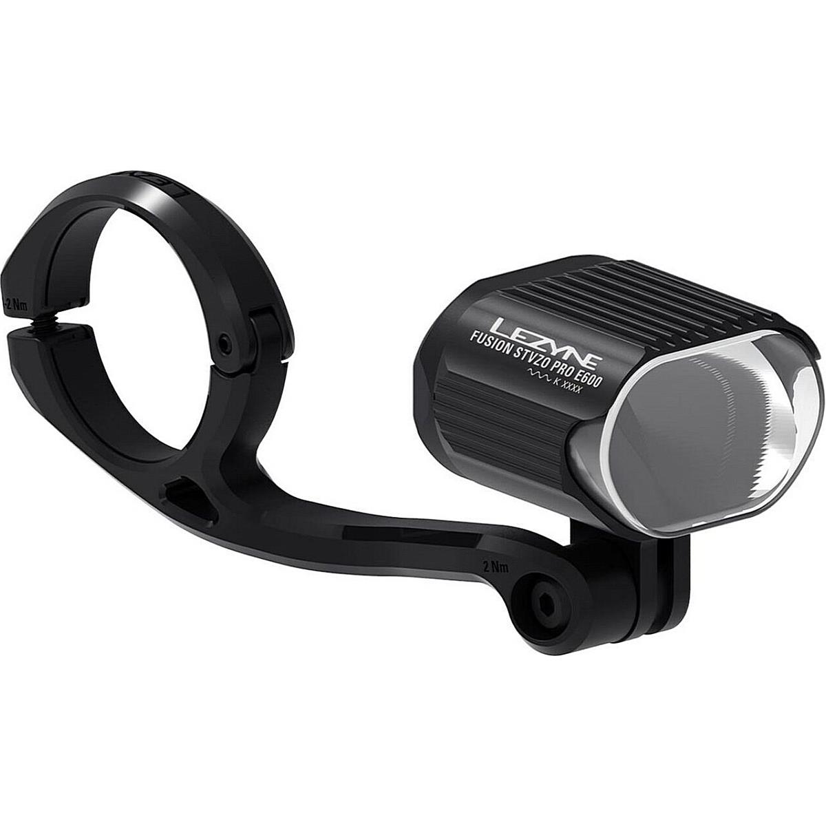 4710582552892 - Lezyne e-bike Fusion Pro STVZO E600 Fahrradlicht Schwarz Weiß 600 Lumen