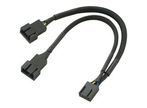 4710614531918 - PC-Lüfter Y-Kabel [1x PC-Lüfter Stecker 3pol - 1x PC-Lüfter Buchse 4pol] 015 m Schwarz Akasa