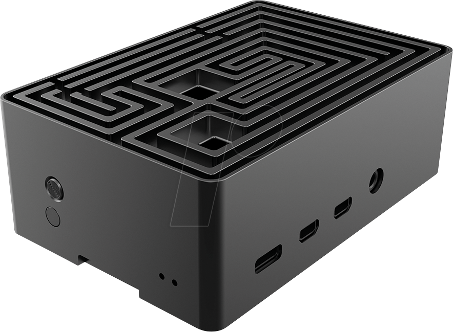 4710679550749 - RPIC RA10-M1B - Gehäuse für Raspberry Pi 4B Alu schwarz 4710679550749 - RPIC RA10-M1B - Gehäuse für Raspberry Pi 4B Alu schwarz