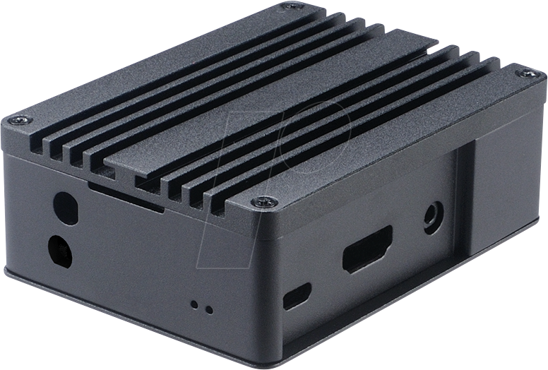 4710679559551 - RPIC RA05-M1B - Gehäuse für Raspberry Pi 3B   3B+ Alu schwarz