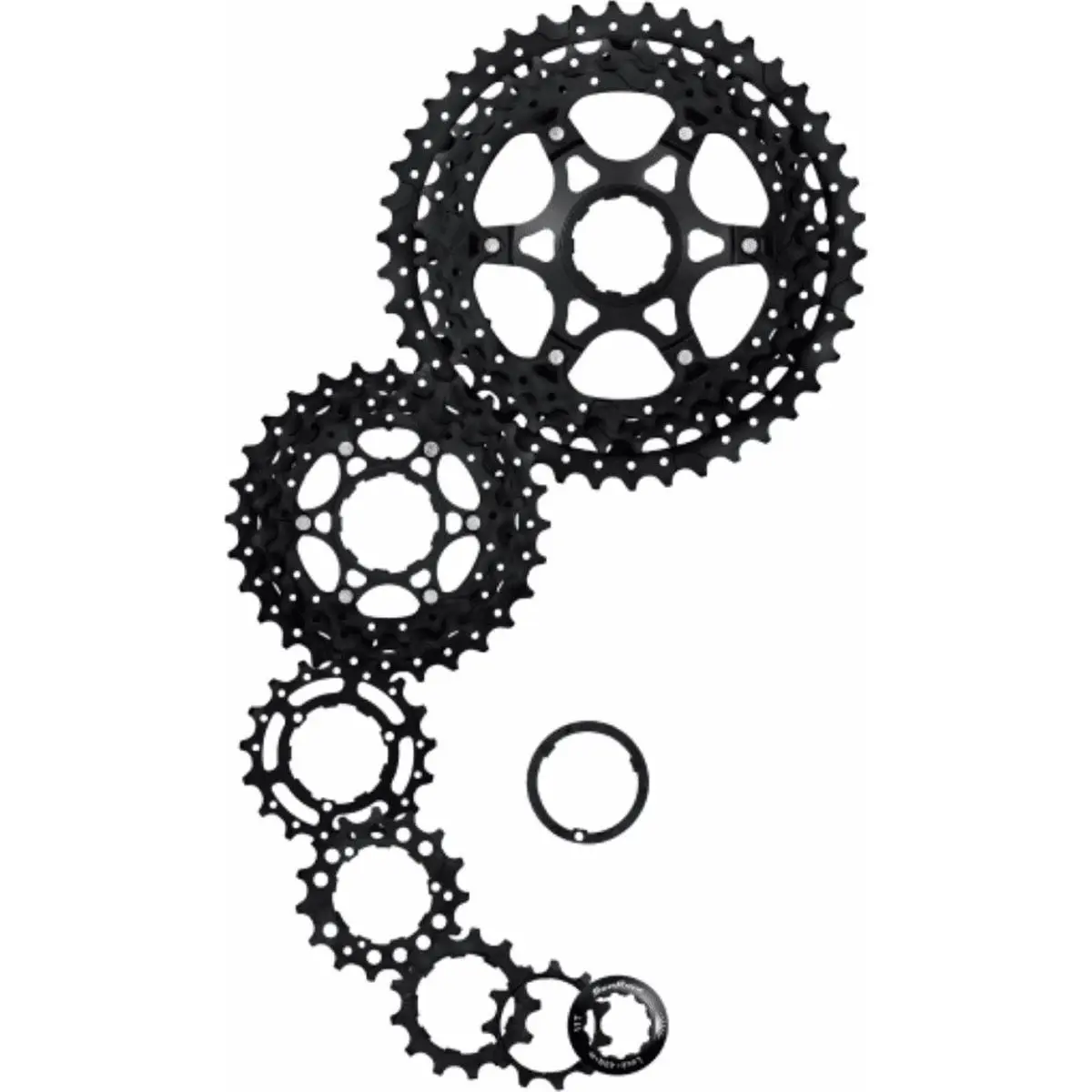 4710944252156 - MTB Kassette 11v 11-46 Zähne HG Shimano Sram Schwarz - Leicht und Leistungsstark