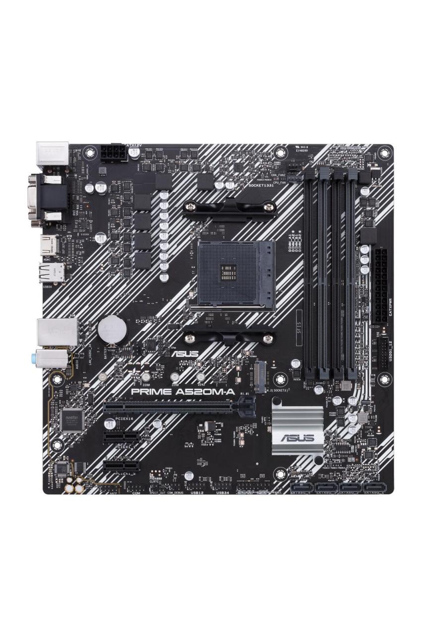 4711081135395 - ASUS PRIME A520M-A II CSM Mainboard - AMD A520 - AMD AM4 socket - DDR4 RAM - Micro-ATX