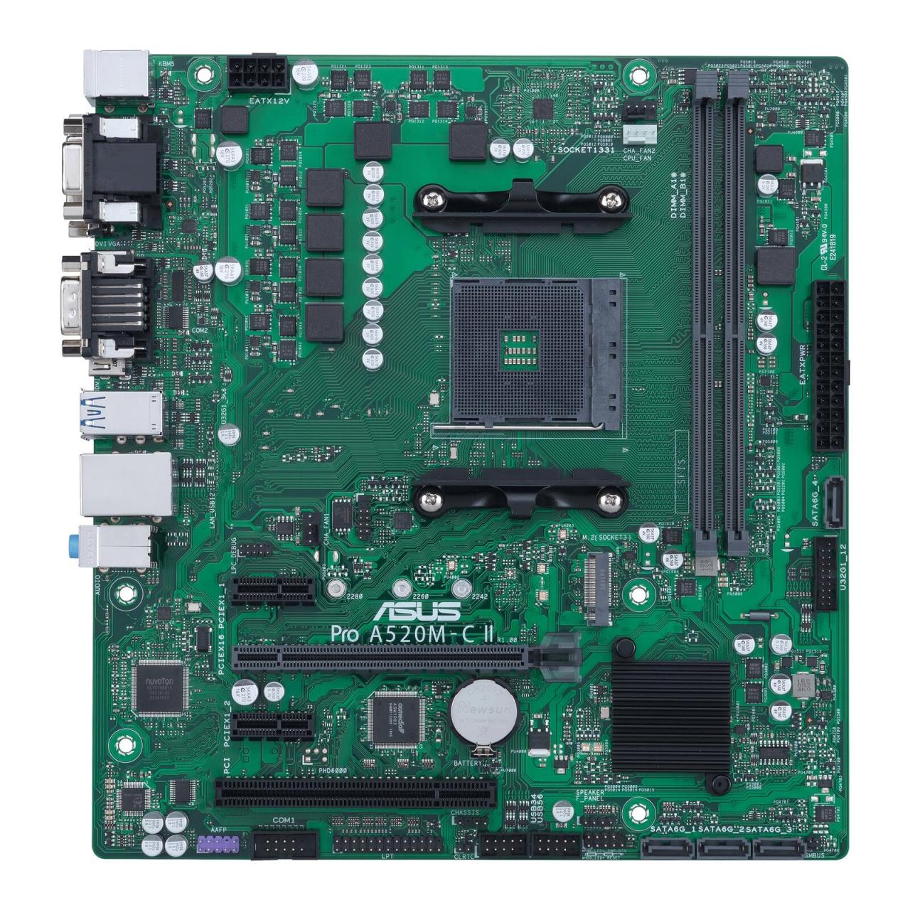 4711081250098 - PRO A520M-C II CSM Mainboard Sockel (PC) AMD AM4 Formfaktor (Details) Micro-ATX Mainboard-Chipsatz AMD® A520