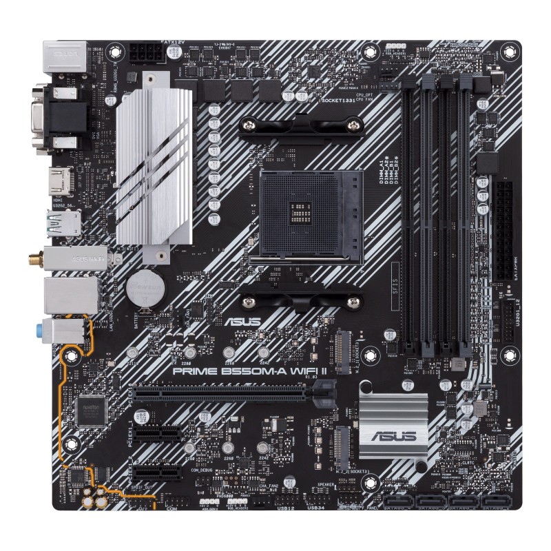 4711081309741 - PRIME B550M-A WIFI II Mainboard Sockel (PC) AMD AM4 Formfaktor (Details) Micro-ATX Mainboard-Chipsatz AMD® B550