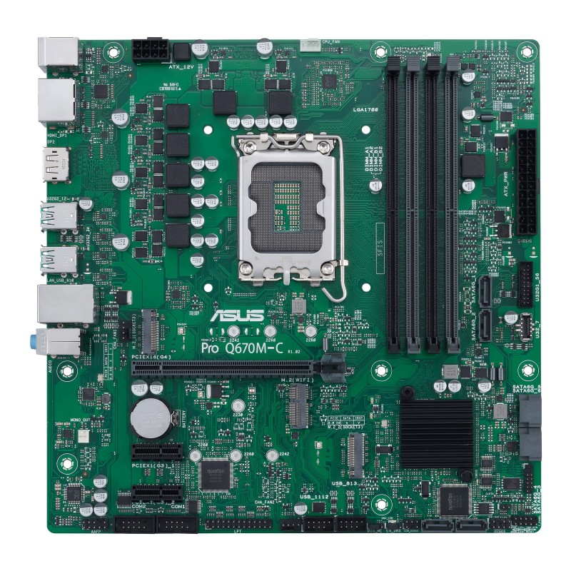 4711081518389 - PRO Q670M-C-CSM Mainboard Sockel (PC) Intel® 1700 Formfaktor (Details) Micro-ATX Mainboard-Chipsatz Intel® Q670