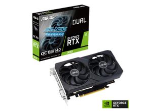 4711081772453 - GeForce rtx 3050 Dual oc V2 8GB GDDR6 Grafikkarte 1xDP 1xHDMI 1xDVI (90YV0GH6-M0NA00) - Asus