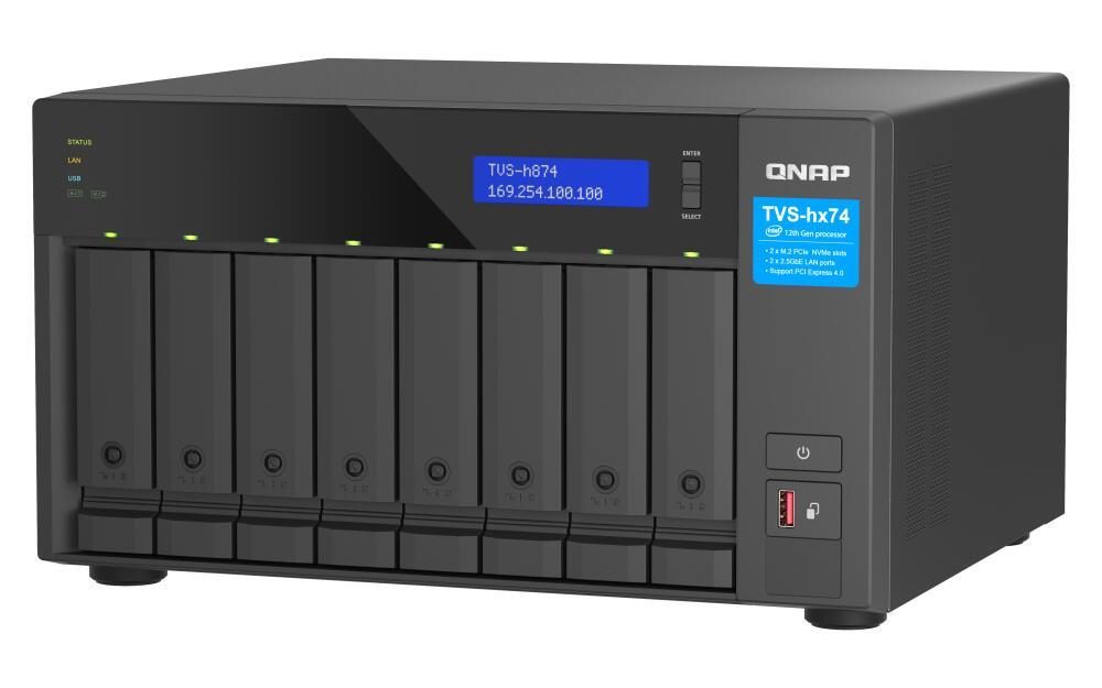 4711103082362 - 0 QNAP TurboVideoStation TVS-h874-i5-32G 8 Einschübe NAS-Server Leergehäuse (TVS-h874-i5-32G)