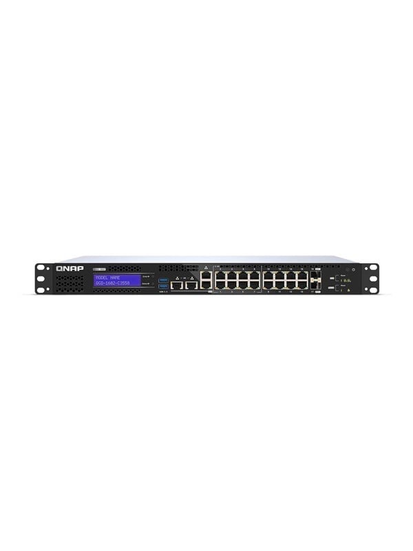 4711103084274 - QGD-1602 Managed L2 Gigabit Ethernet (10 100 1000) 1U Schwarz Grau