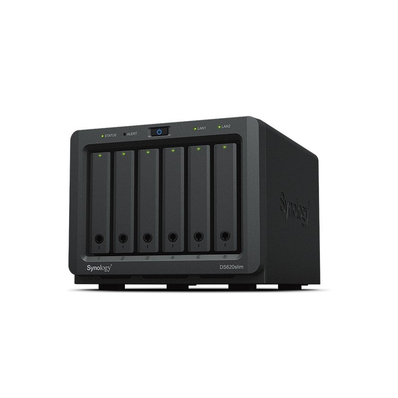 4711174723164 - Disk Station DS620slim - NAS-Server - 6 Schächte - SATA 6Gb s - RAID RAID 0 1 5 6 10 JBOD - RAM 2 GB