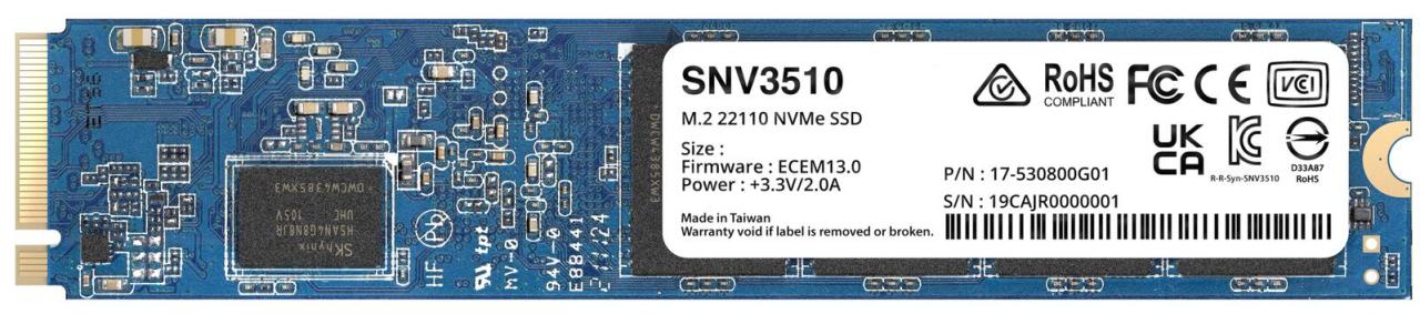 4711174724611 - SNV3510-400G - solid state drive - 400 GB - PCI Express 30 x4 (NVMe)