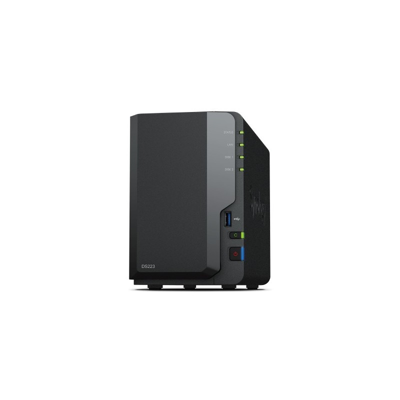 4711174724772 - DiskStation DS223 NAS-Server Gehäuse 0 GB 2 Bay USB 32 Gen 1 Frontanschluss (USB 30) Synology® Hard- und Software Hardware-Verschlüsselung