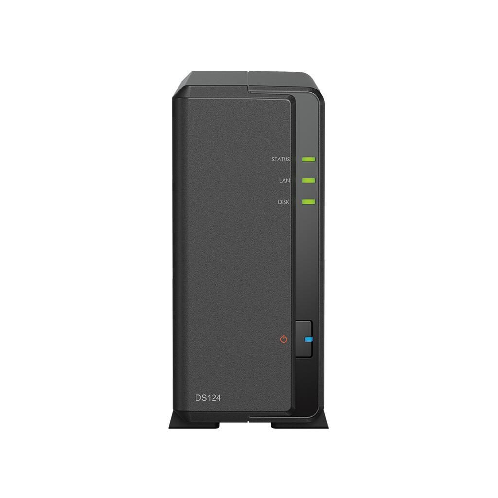 4711174725014 - DiskStation DS124 NAS-Server Gehäuse 0 GB 1 Bay 2x USB 32 Gen 1 HUB (USB 30) Ein- Ausschalter DS124