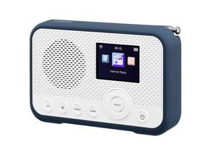 4711317996134 - WFR-39 Internet Taschenradio Internet DAB UKW Internetradio UKW WLAN Spotify Weckfunktion wiederaufladbar Weiß Blau