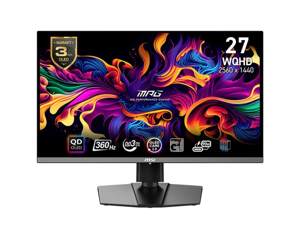 4711377159425 - MPG 271QRXDE QD-OLED - OLED-Monitor - Gaming - 673 cm (265) - 2560 x 1440 WQHD @ 360 Hz - 1000 cd mÂ²