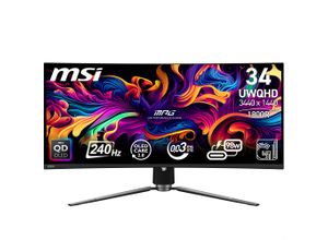 4711377193542 - G (A bis G) Curved-Gaming-OLED-Monitor MPG 341CQPX QD-OLED Monitore 3 Jahre Herstellergarantie höhenverstellbar USB-C schwarz Monitore