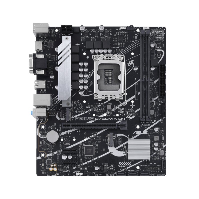 4711387006917 - PRIME B760M-K D4 Mainboard Sockel (PC) Intel® 1700 Formfaktor (Details) Micro-ATX Mainboard-Chipsatz Intel® B760