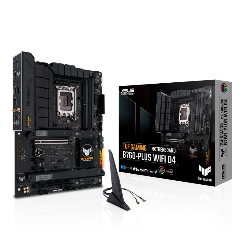 4711387009499 - TUF GAMING B760-PLUS WIFI D4 Mainboard Sockel (PC) Intel® 1700 Formfaktor (Details) ATX Mainboard-Chipsatz Intel® B760