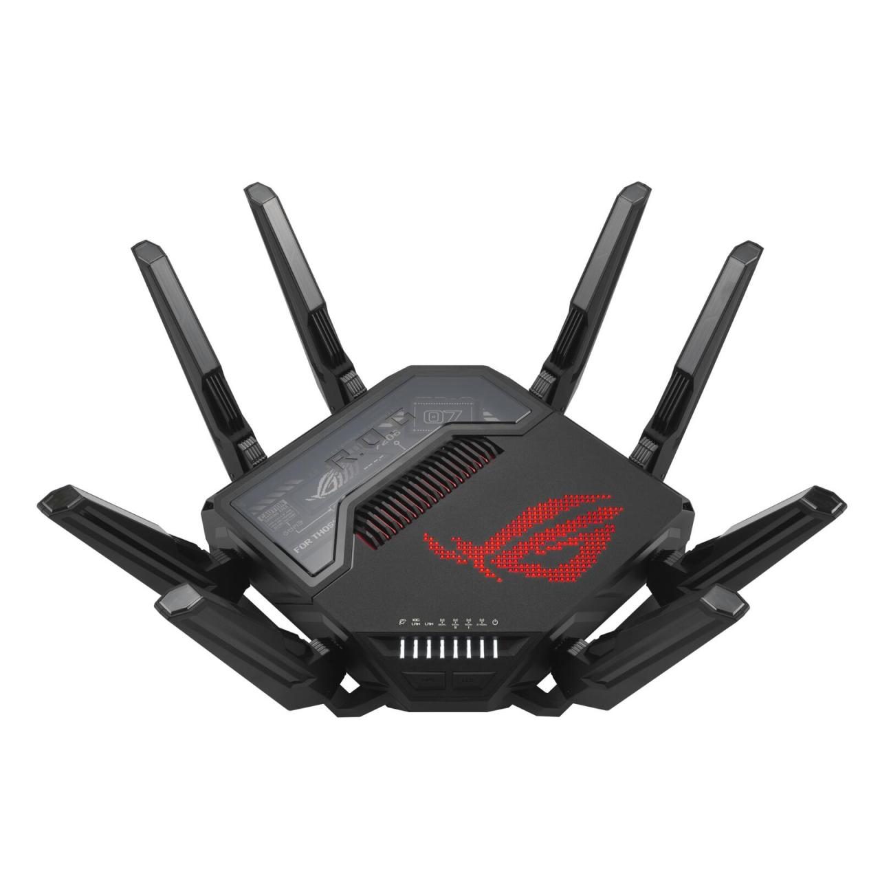 4711387079461 - ASUS ROG Rapture GT-BE98 - Wireless Router Switch mit 6 Ports - 10GbE 5GbE 25GbE 80211be - WAN-Ports 2 - Wi-Fi 7 - Quad-Band