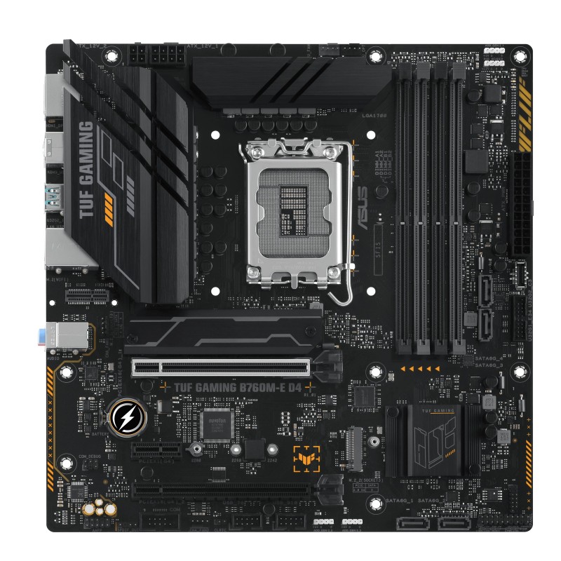 4711387131404 - TUF GAMING B760M-E D4 Mainboard Sockel (PC) Intel® 1700 Formfaktor (Details) Micro-ATX Mainboard-Chipsatz Intel® B760