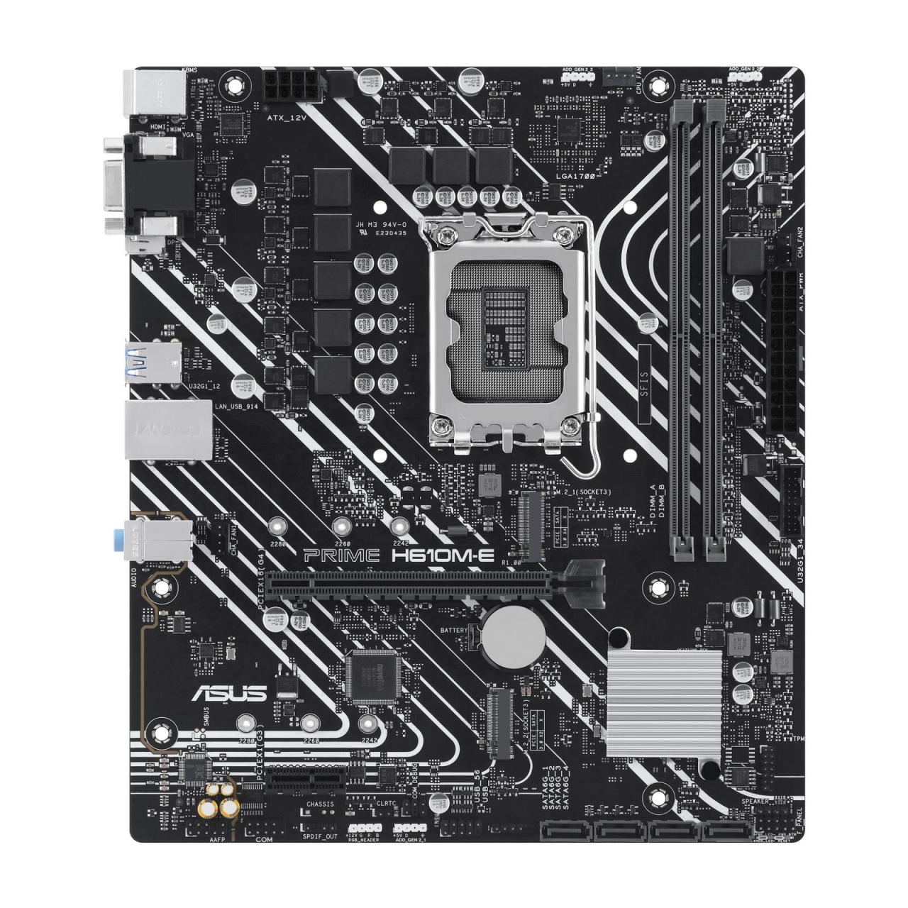 4711387259795 - ASUS PRIME H610M-E-CSM Mainboard - Intel H610 - Intel LGA1700 socket - DDR5 RAM - Micro-ATX