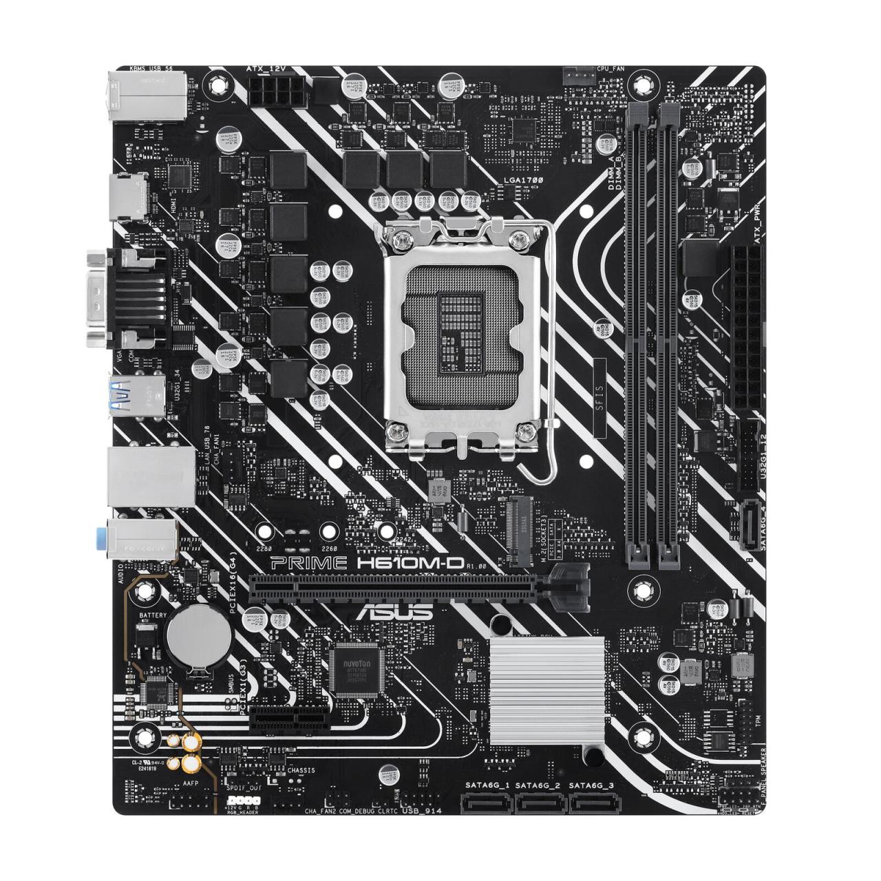 4711387339893 - PRIME H610M-D Mainboard Sockel (PC) Intel® 1700 Formfaktor (Details) Micro-ATX Mainboard-Chipsatz Intel® H610