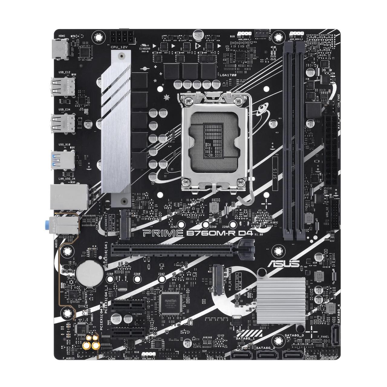 4711387423769 - PRO B760M-R D4 Mainboard Sockel (PC) Intel® 1700 Formfaktor (Details) Micro-ATX Mainboard-Chipsatz Intel® B760